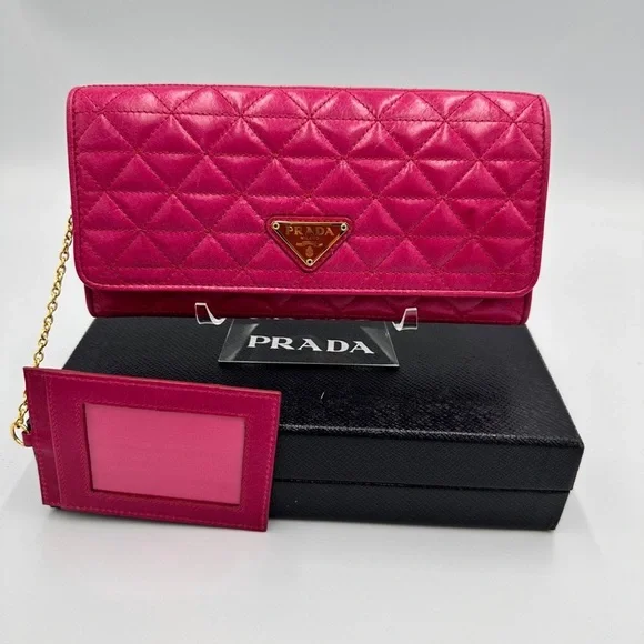 Prada COA Tare Quilted Wallet ALL INCLUSION - Picture 1 of 17